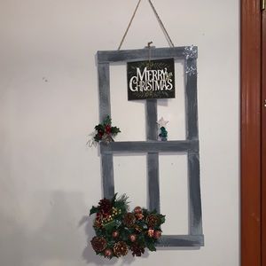 Original Christmas window decor